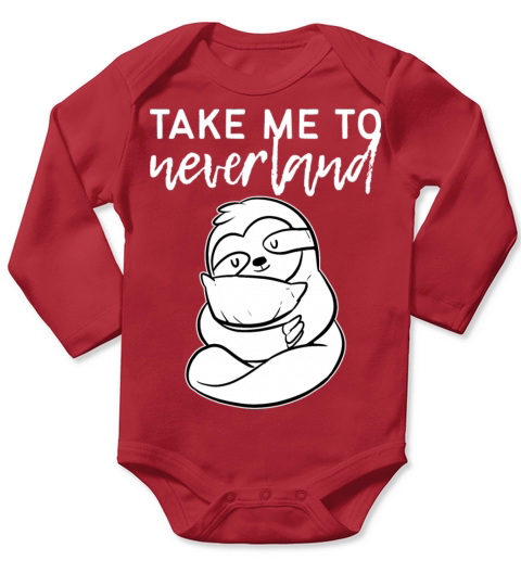 Take me to Neverland Traveler or Wanderer Gift Long Sleeve Baby One-Piece