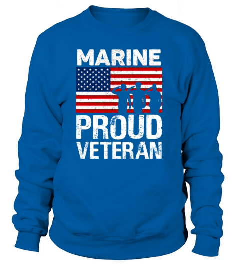 Proud Marine Veteran Design for Marine Gifts Women's Sweatshirt