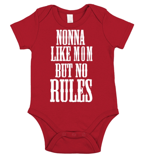 Nonna Like Mom But No Rules Short Sleeve Baby One-Piece