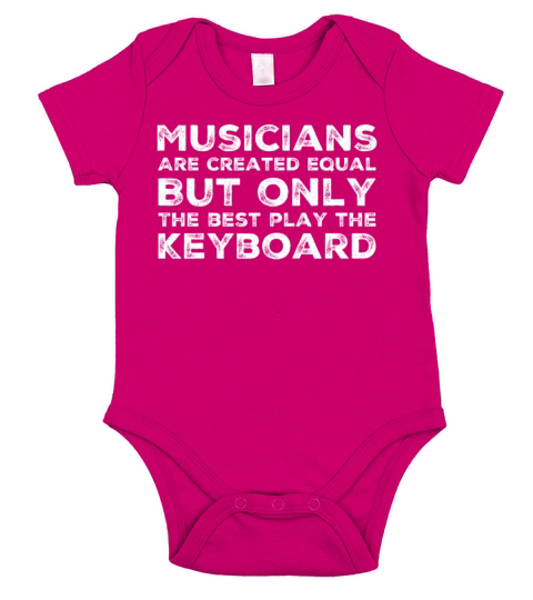 Funny Keyboard Player Piano Pianist Gift Short Sleeve Baby One-Piece