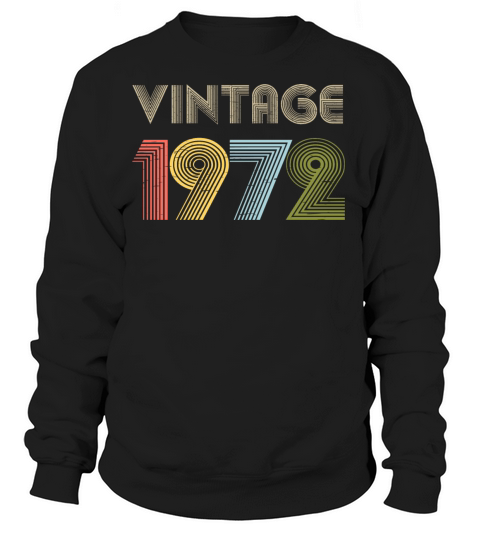 49th Birthday Vintage Shirt Born In 1972 Gift Tee Women's Sweatshirt