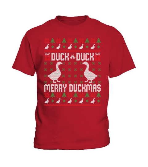 Merry Christmas Ducks Lover Ugly Theme Duckmas Kids T-Shirt