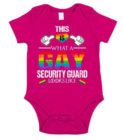 This Is What A Gay Security Guard Looks Like LGBT Pride 2020 Short Sleeve Baby One-Piece