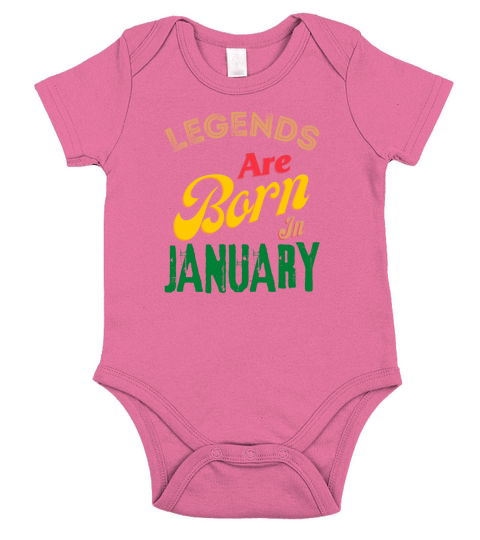 Legends are born in January Short Sleeve Baby One-Piece