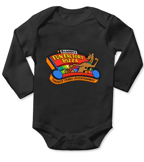 Scoobys Fun Factory Pizza Long Sleeve Baby One-Piece
