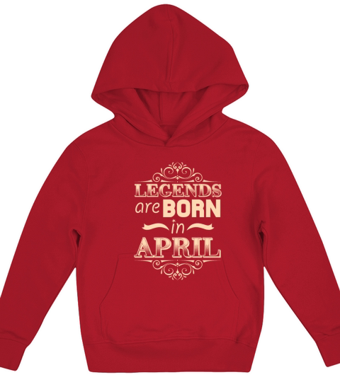 Legends are born in April Kids Hoodie