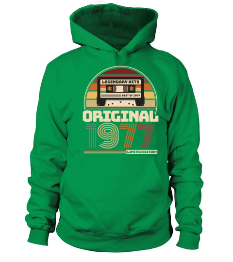 Beautiful Retro Vintage tape birthday 1977 Women's Hoodie