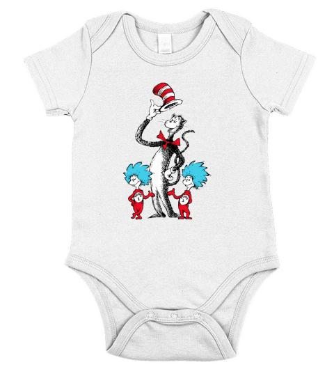 Dr. Seuss The Cat and Things T-shirt Short Sleeve Baby One-Piece