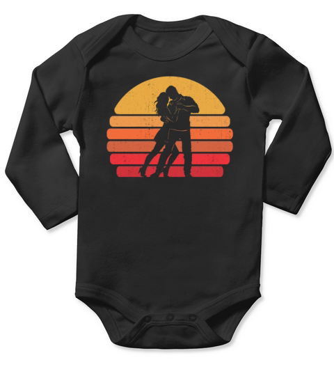 Retro Dance Dancer Vintage Dancing Long Sleeve Baby One-Piece