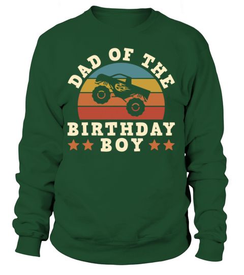 Monster Truck Dad Of The Birthday Women's Sweatshirt