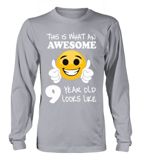 This is what an awesome 9 year old looks like Women's Long Sleeve