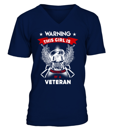 Protected By Veteran Men's V-Neck T-shirt