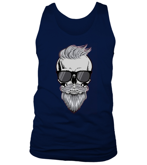 Bearded Skull Shirt Bearded Skeleton Shirt Halloween Beard Tank Top Unisex