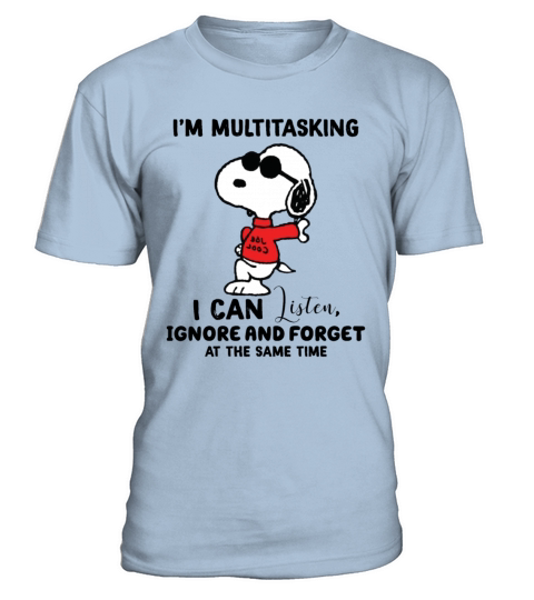 Snoopy I’m Multitasking I Can Listen Ignore shirt Men's T-Shirt