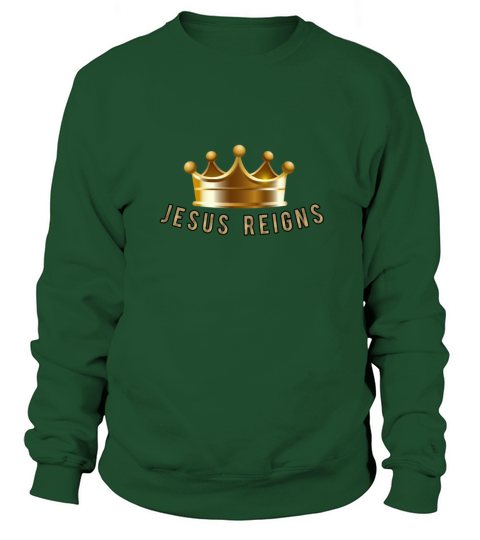 Jesus Reigns logo crown 2 Women's Sweatshirt