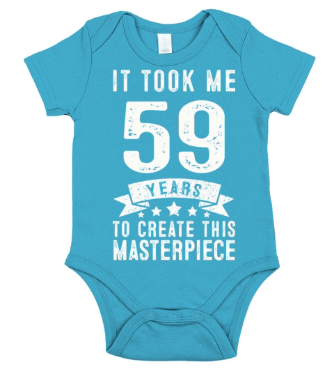 Funny 59 Years Old 1962 T Shirt 59th Birthday Gift Short Sleeve Baby One-Piece