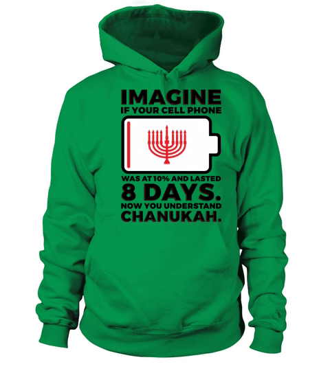 Miracle of Chanukah Hanukkah Menorah Funny Men's Hoodie