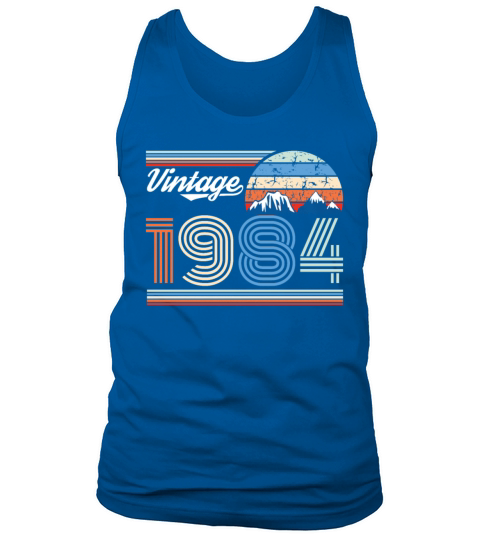 1984 Vintage born in Retro age Birthday gift idea Men's Tank Top