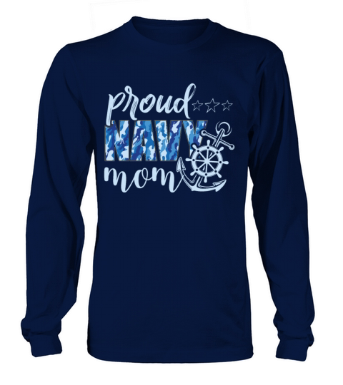 Proud Navy Mom Women's Long Sleeve