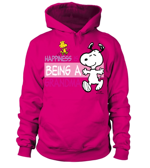 Peanut Snoopy Happiness Is Being A Grandma Gift Te Women's Hoodie