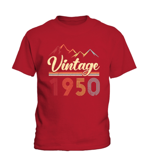 Vintage 1950 71th Birthday Retro 71 Years Old Kids T-Shirt