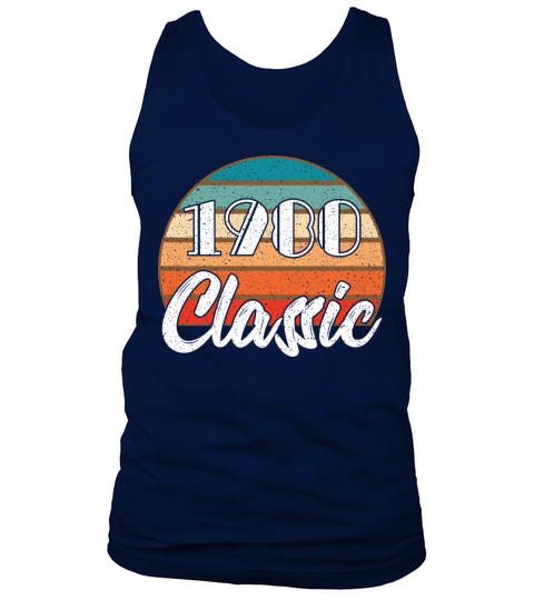 Anniversary Birthday 1980 Classic Colors Design Men's Tank Top