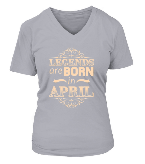 Legends are born in April Women's V-Neck T-shirt