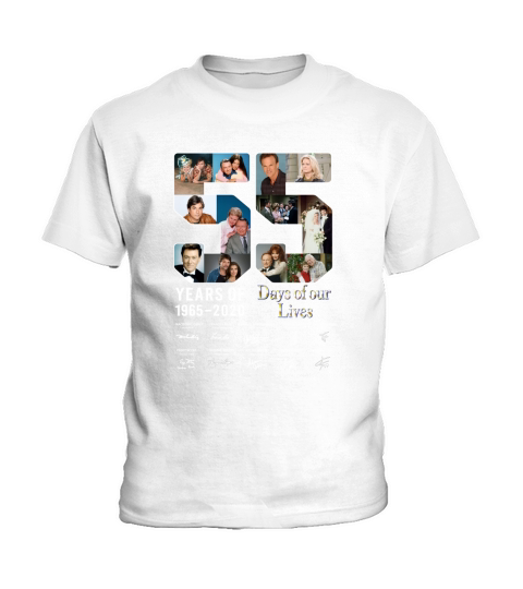55 Year Of Days Of Our Lives 1965 2020 Signatures shirt Kids T-Shirt