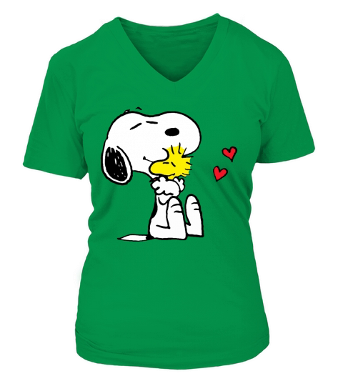 snoopy love V-neck T-Shirt Woman
