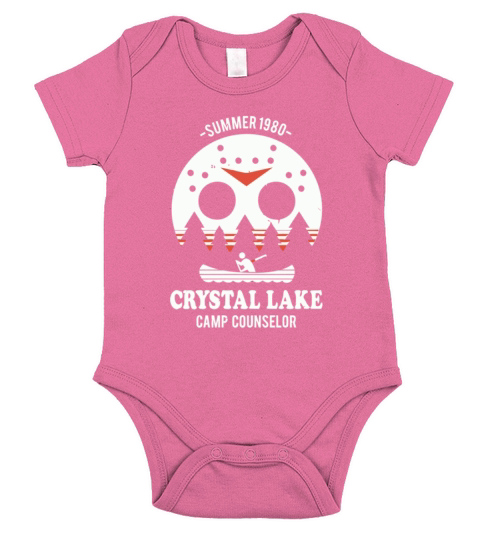 Crystal Lake Camp Counselor Short Sleeve Baby One-Piece