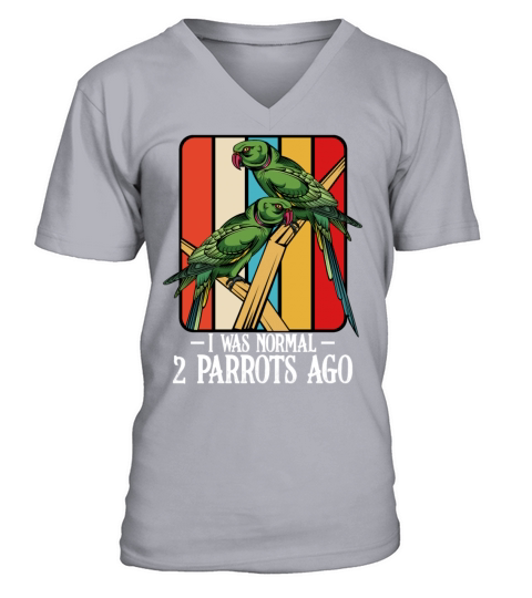 Retro Style Parrots Funny Sayings Gift Men's V-Neck T-shirt