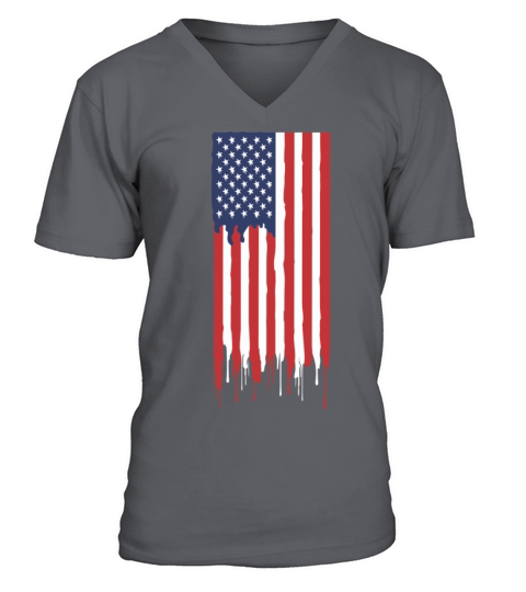american flag Men's V-Neck T-shirt