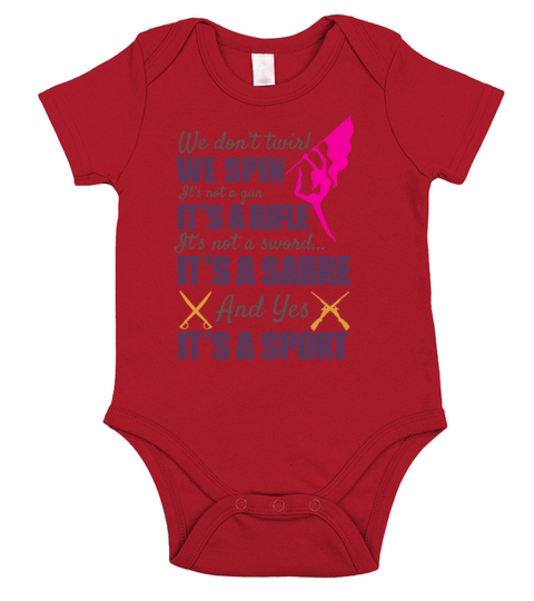 Color Guard T Shirt Flag Team Tee Short Sleeve Baby One-Piece