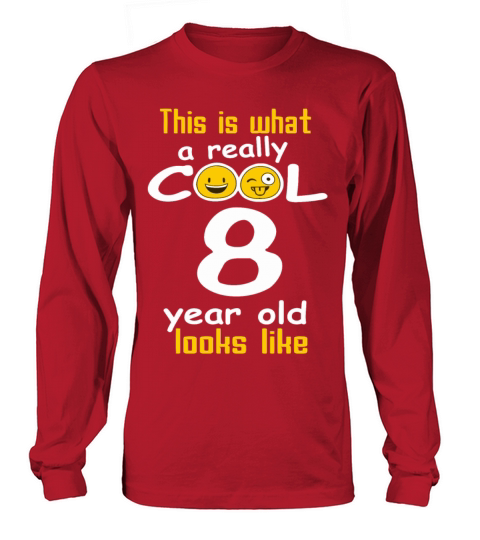 This is what a really cool 8 year old looks like Women's Long Sleeve