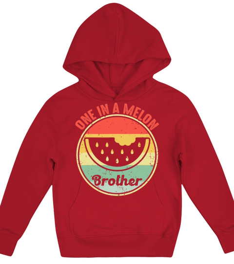 Family summer Watermelon Vintage One In A Melon Kids Hoodie