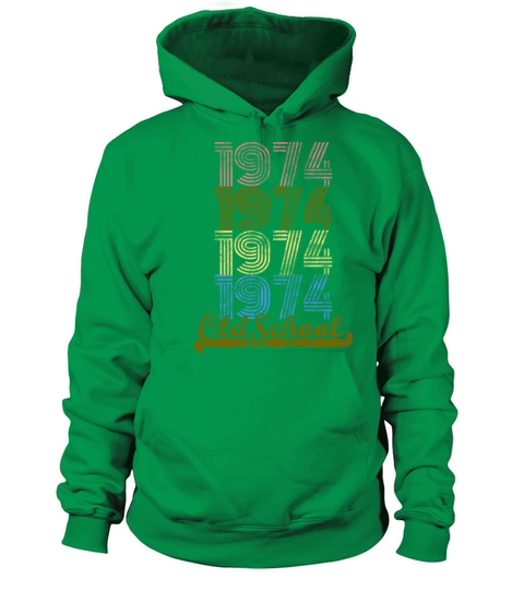 Old School 1974 Vintage Retro Shirt Women's Hoodie