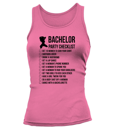 Bachelor Party Checklist Tank top Woman