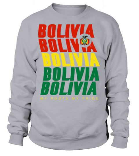 Bolivia Lettering Flags Design Women's Sweatshirt