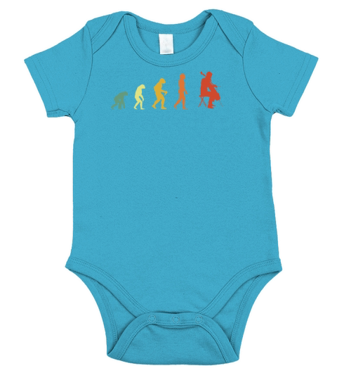 Retro Cello Evolution Short Sleeve Baby One-Piece