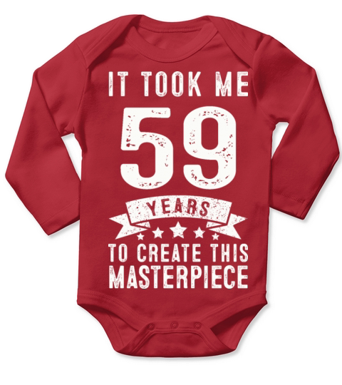 Funny 59 Years Old 1962 T Shirt 59th Birthday Gift Long Sleeve Baby One-Piece