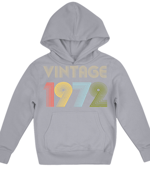 49th Birthday Vintage Shirt Born In 1972 Gift Tee Kids Hoodie