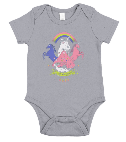 Candy mountain unicorn tee LGBT tee Short Sleeve Baby One-Piece