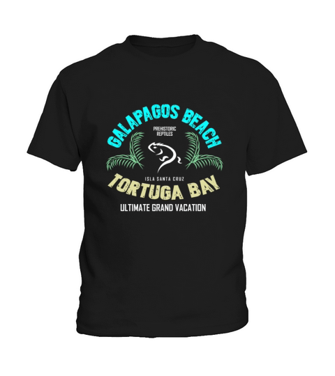 Galapagos Beach Tortuga Bay Santa Cruz Vacation Kids T-Shirt