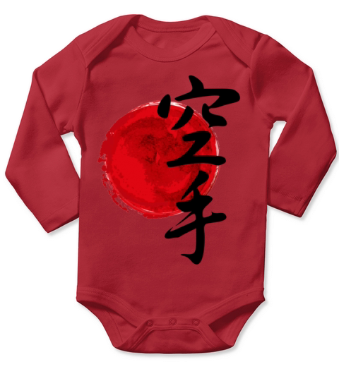 Japan Kanji Karate Rising Sun for Customization Long Sleeve Baby One-Piece