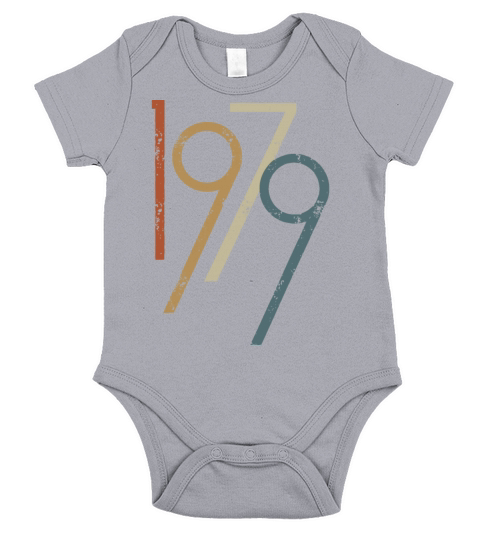 40th birthday gift vintage 1979 men women funny ha Short Sleeve Baby One-Piece