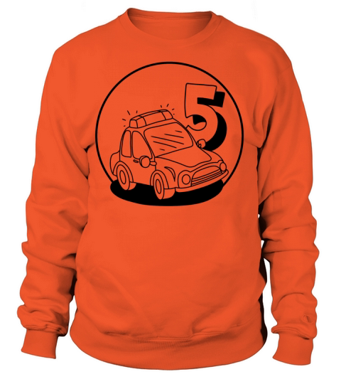 Police car and the number 5 Women's Sweatshirt