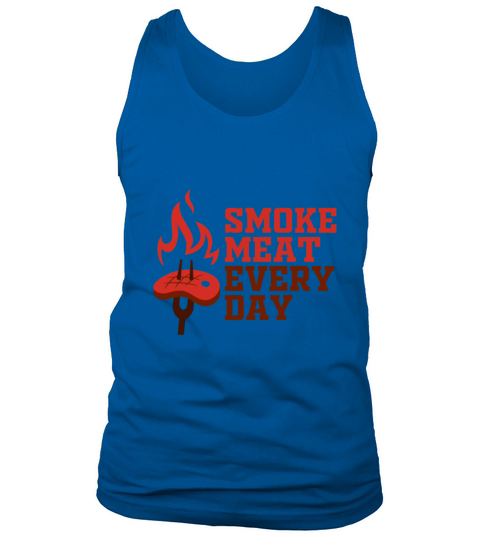 Smoke Meat Every Day Smoked Bbq Food Grill Master Men's Tank Top