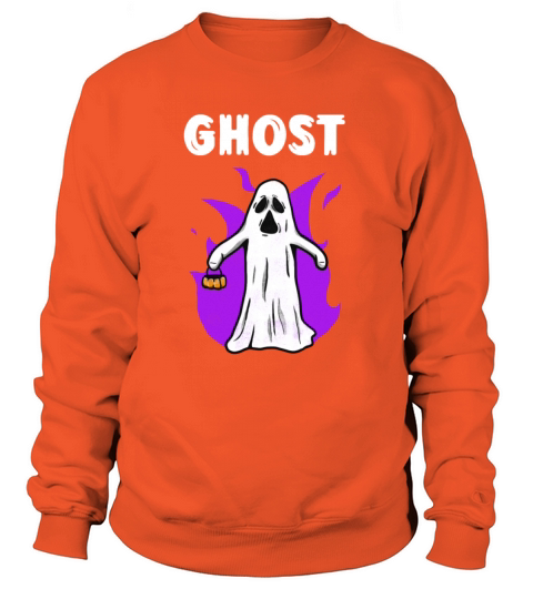 Ghost with pumpkin Halloween Women's Sweatshirt