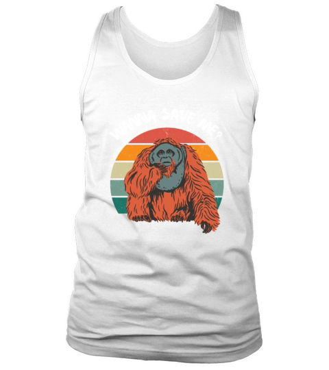 Orangutan Save Rain Forest Retro Vintage Tank Top Unisex
