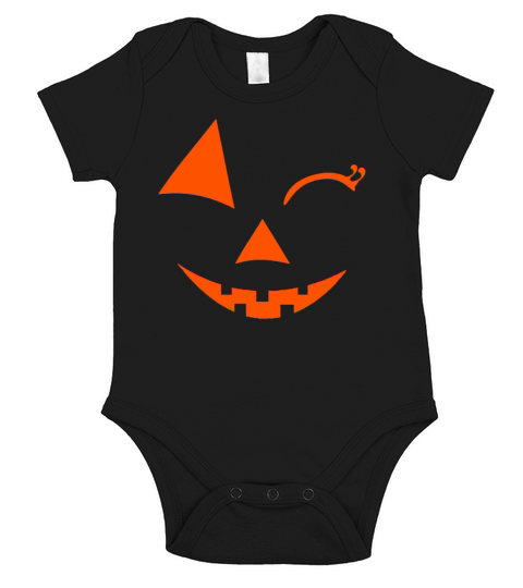 Peter Peter Pumpkin Eater Jack Olantern Costume Short Sleeve Baby One-Piece